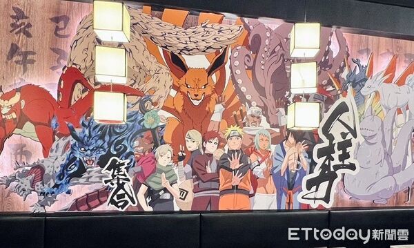 ▲集齊9隻尾獸的牆面。（圖／資料照／業者提供）