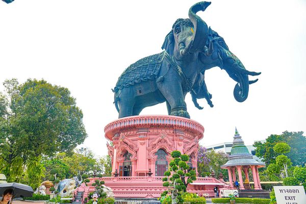 ▲▼曼谷三頭象神博物館Erawan Museum。（圖／部落客混血珊莎的奇幻旅程授權提供）