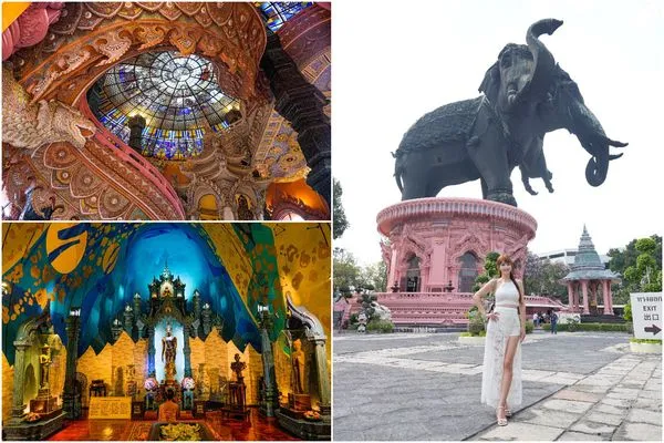 ▲▼曼谷三頭象神博物館Erawan Museum。（圖／部落客混血珊莎的奇幻旅程授權提供）