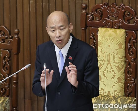 ▲▼立委質詢偏離主題 韓國瑜委婉勸說。（圖／記者屠惠剛攝）