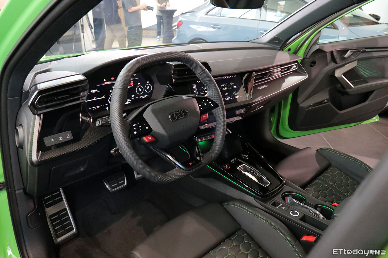 ▲350.3萬起！Audi「RS 3鋼砲＆房車」登台　經典5缸引擎榨400匹。（圖／記者張慶輝攝）