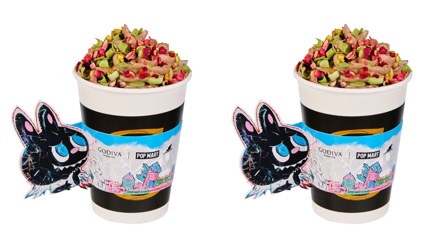 ▲▼GODIVA推出LABUBU霜淇淋、奶昔聯名系列 。（圖／GODIVA提供）