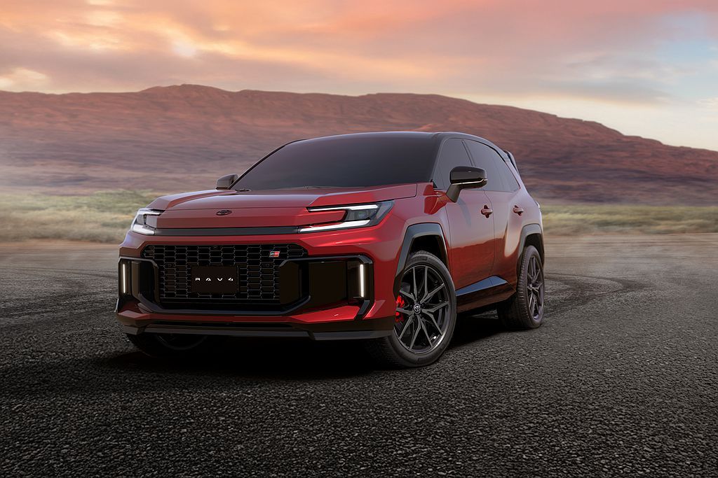 ▲第6代TOYOTA RAV4於桃園機場卸貨被捕捉！（圖／AI示意圖合成）