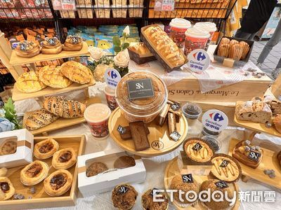 家樂福聯名大阪排隊名店　大師級黑糖甜點麵包開賣