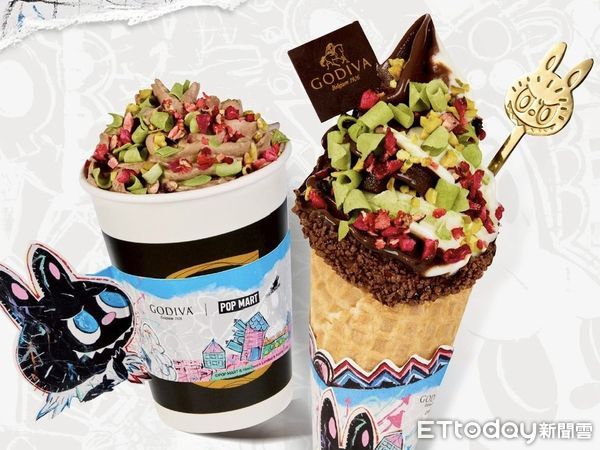 ▲▼GODIVA推出LABUBU霜淇淋、奶昔聯名系列 。（圖／GODIVA提供）
