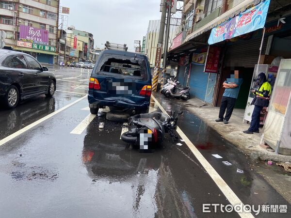▲屏東市和生路二段與復興南路一段車禍。（圖／記者陳崑福翻攝）