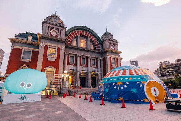 ▲▼台灣10公尺「移動故事屋」降臨日本「We TAIWAN台灣文化in大阪．關西世博」。（圖／文化部）