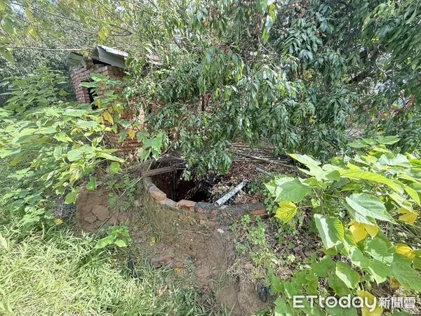 ▲▼陳姓婦人在巡視自家果園時，不慎踩到老舊破損的水井蓋，導致失足跌落井內。（圖／記者吳世龍翻攝）