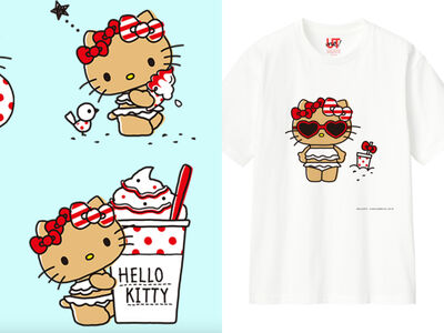 UNIQLO曬黑版Hello Kitty太萌！日本夏日限定客製化T恤＋托特包必收