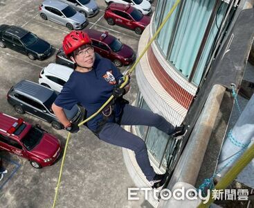 台南義消高空繩索訓練登場　強化專業救災應變能量