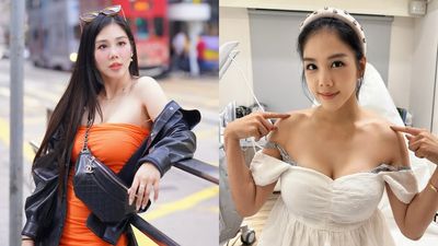 楊晨熙肩帶滑落「包不住超兇上圍」! 大露香肩鎖骨激辣