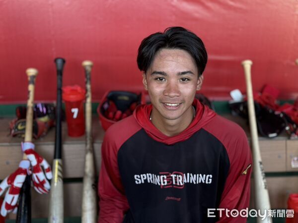 ▲味全龍球員陽念祖。（圖／記者胡冠辰攝）