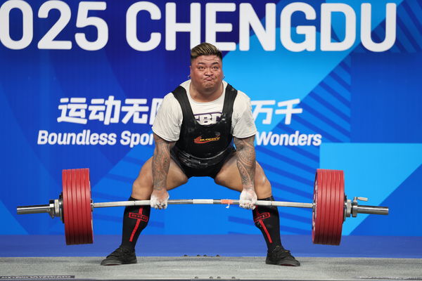 ▲「排灣族大力士」楊森在本屆世運會健力替中華代表團勇奪第5面金牌。（圖／中華奧會提供）