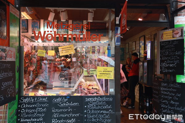 ▲▼慕尼黑穀物市場肉舖。（圖／記者蔡玟君攝）