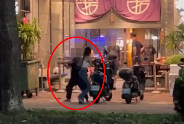 高雄男爆打女。（圖／翻攝紅色豪門企業）