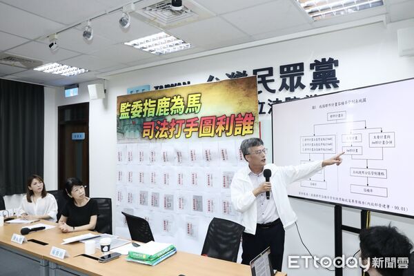 ▲蘇偉碩在「監委指鹿為馬 司法打手圖利誰」記者會上說明。（圖／記者屠惠剛攝）