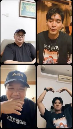 ▲潘親御臨臨時起意，在IG上驚喜直播。（圖／大愛電視提供）