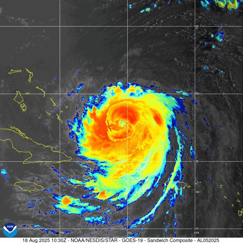 ▲▼颶風艾琳。（圖／翻攝NOAA）