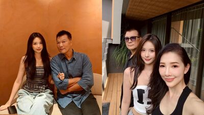 蔡詩萍狂被叫岳父　同框老婆愛女遭虧：像我們的保鏢