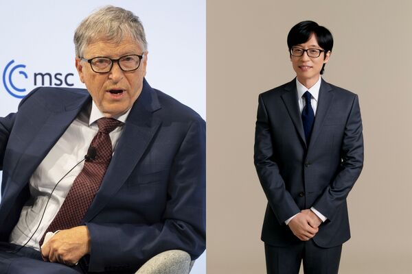 ▲▼比爾蓋茲8月初登《劉QUIZ》合體劉在錫。（圖／達志影像／美聯社、翻攝自Antenna官網）