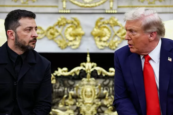 ▲▼川普、澤倫斯基。（圖／路透）