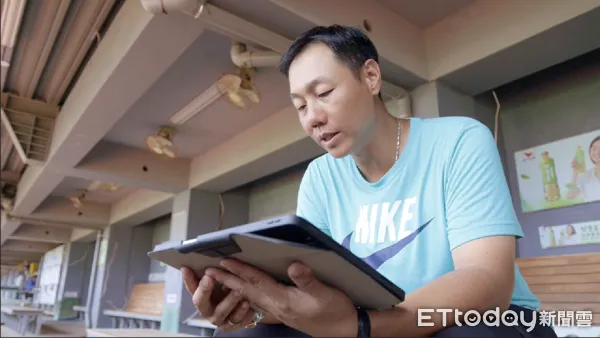 ▲林益全談起自己在二軍期間，還要加強英文             。（圖／記者吳奕靖翻攝）