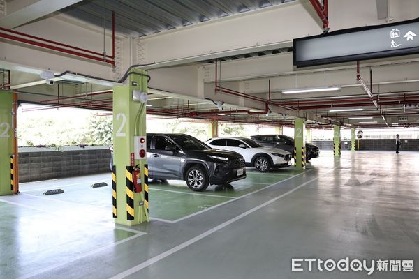 ▲台南市長黃偉哲主持北區成德里立體停車場啟用典禮，與貴賓共同剪綵，見證地方建設成果。（圖／記者林東良翻攝，下同）