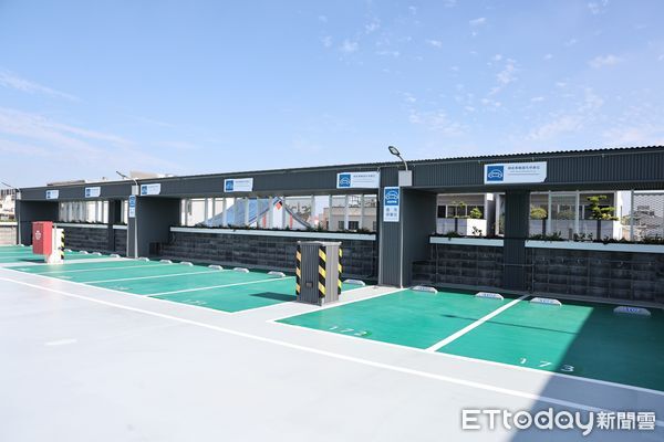 ▲台南市長黃偉哲主持北區成德里立體停車場啟用典禮，與貴賓共同剪綵，見證地方建設成果。（圖／記者林東良翻攝，下同）