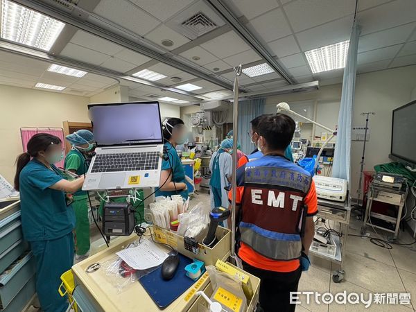 ▲台南市消防局再創院前急救突破！以「院前啟動ECMO（葉克膜）轉送機制」，完成跨單位急救銜接，經與成大醫學中心專責團隊即時介入，救命成功。（圖／記者林東良翻攝，下同）