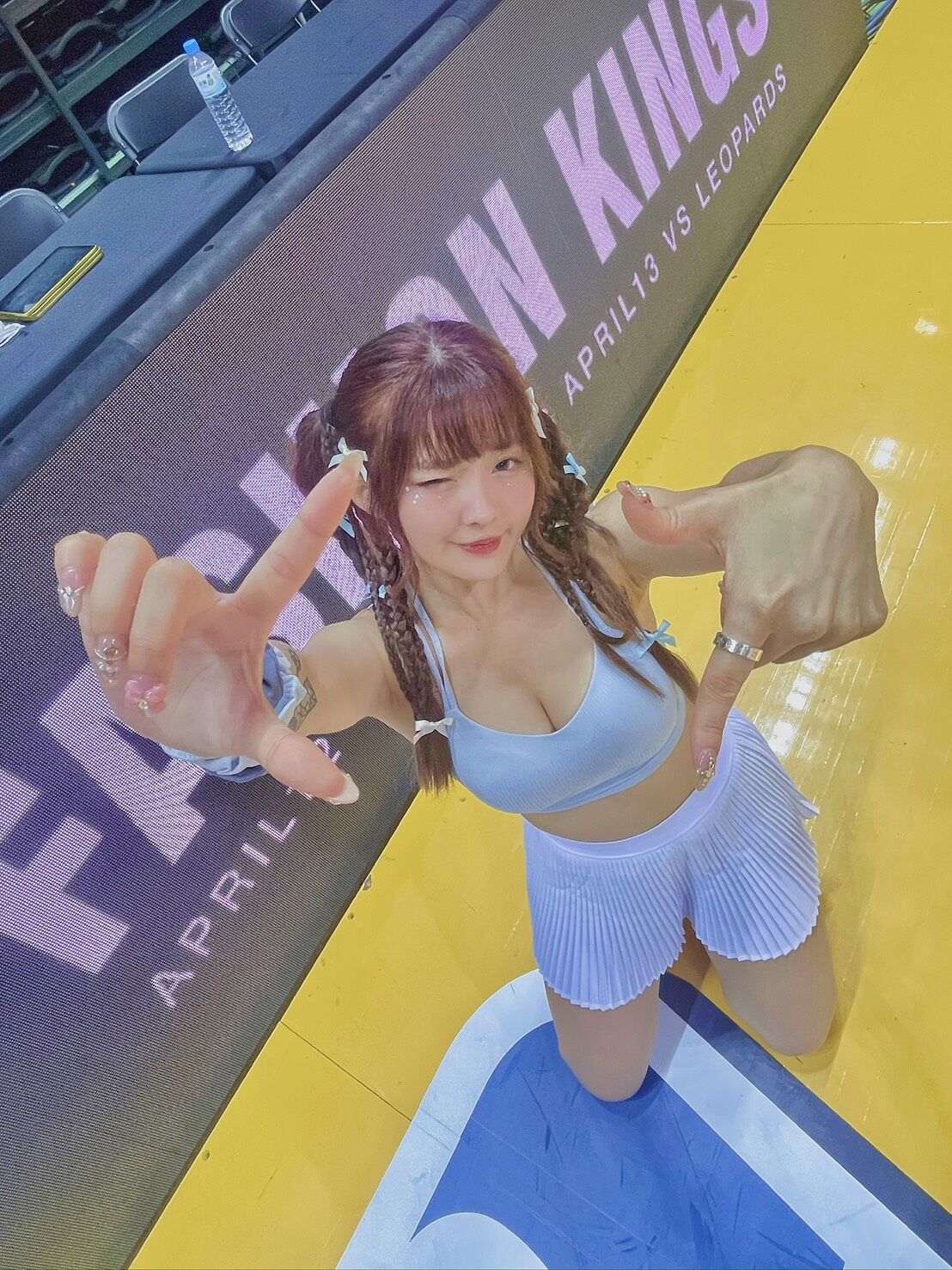 ▲▼桃園雲豹飛將職業排球隊成立啦啦隊，陸筱晴出任總監；表演藝術畢業的羽娜，擁有超甜美的笑容；廷廷擁有豐富經驗，職業棒球籃球都表演過             。（圖／桃園雲豹飛將提供）