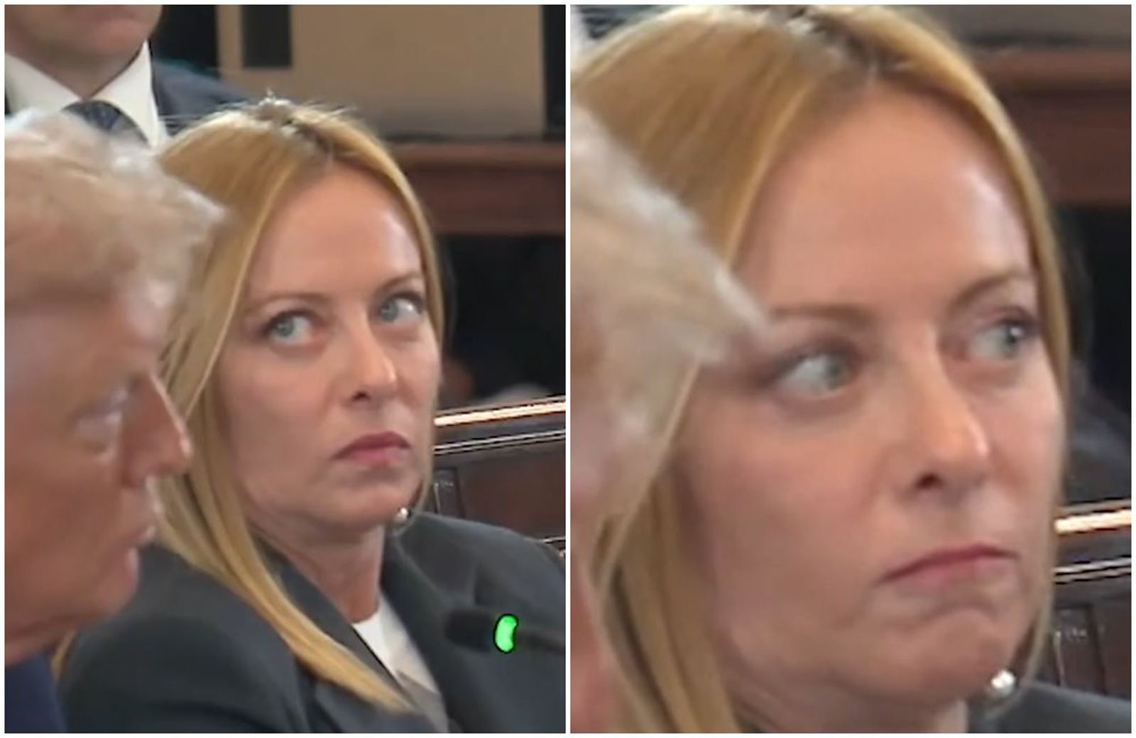 不滿他對川普「說教」？　義大利總理「狂翻白眼」又搶鏡