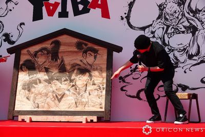 青山剛昌繪《YAIBA》大繪馬　畫完仔細看：有點像柯南