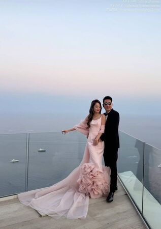 ▲林千又在南法舉辦婚禮。（圖／林千又提供）