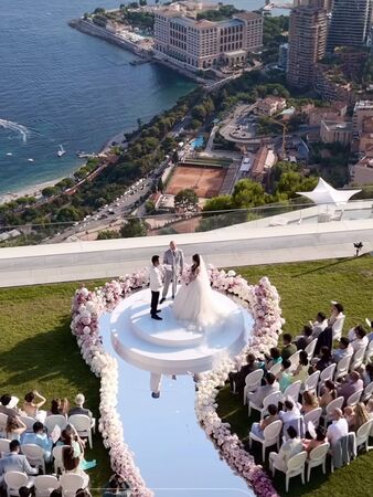 ▲林千又在南法舉辦婚禮。（圖／林千又提供）