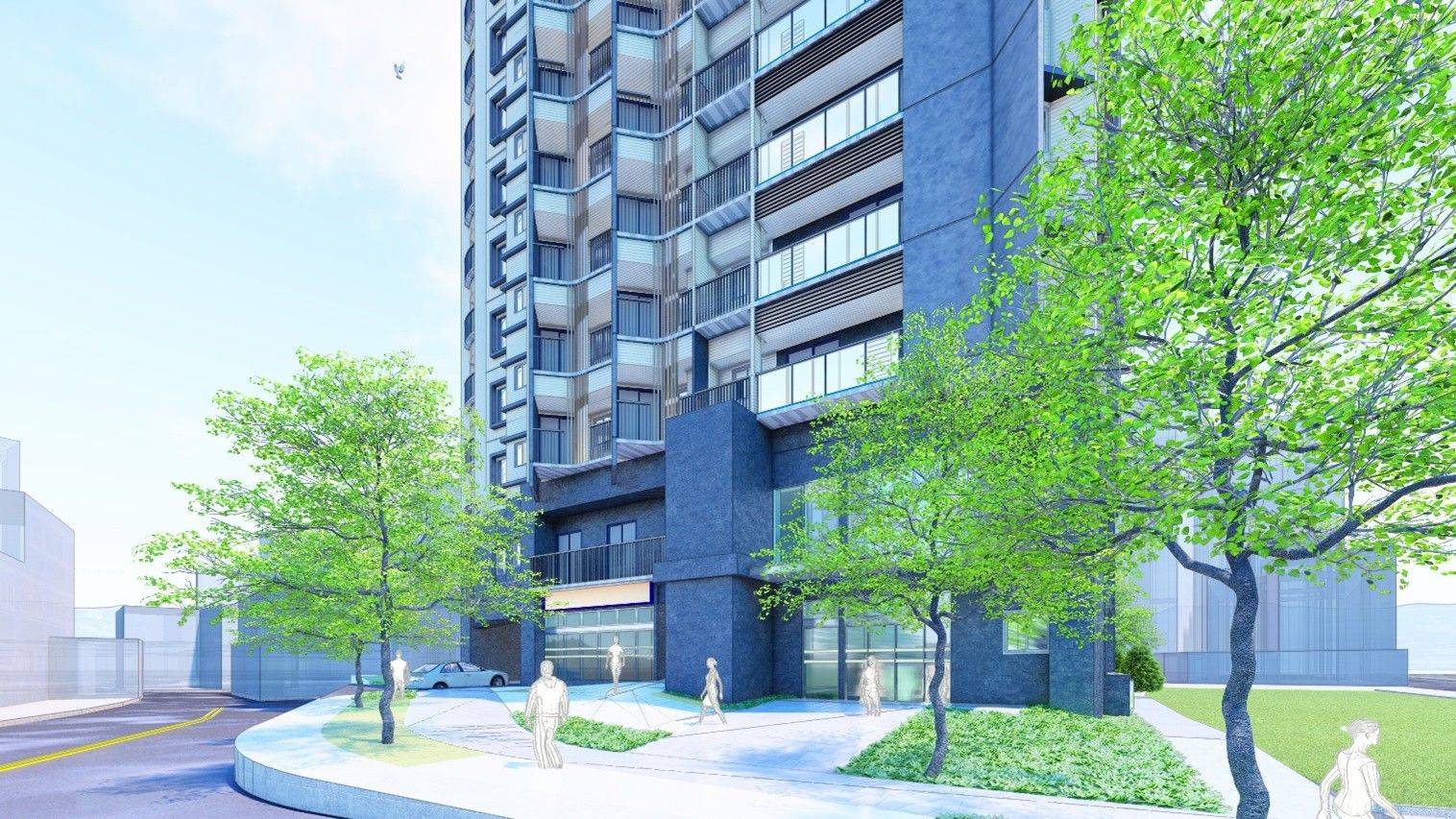 ▲▼淡水海天段社會住宅。（圖／新北市城鄉局）