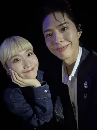 ▲朴寶劍見面會主持人是Lulu。（圖／翻攝自Lulu臉書）