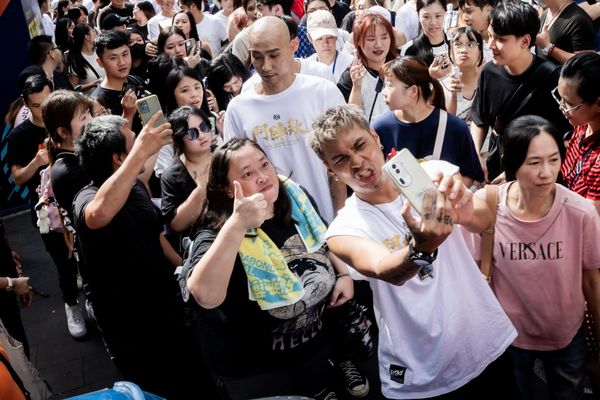 ▲《角頭&mdash;鬥陣欸》西門町掃街見面會。（圖／曼尼娛樂提供）