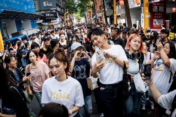 ▲《角頭&mdash;鬥陣欸》西門町掃街見面會。（圖／曼尼娛樂提供）