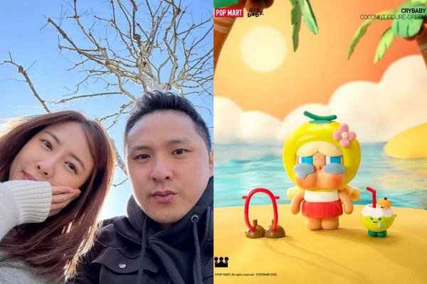 有讀者直擊賴薇如與邱樂偉逛泡泡瑪特的店。（圖／翻攝自賴薇如IG、泡泡瑪特臉書）