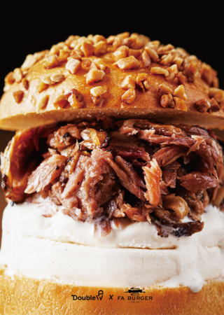 ▲▼Fa Burger聯名Double Ｖ推出「Gelato煙燻牛堡」。（圖／Fa Burger授權提供）