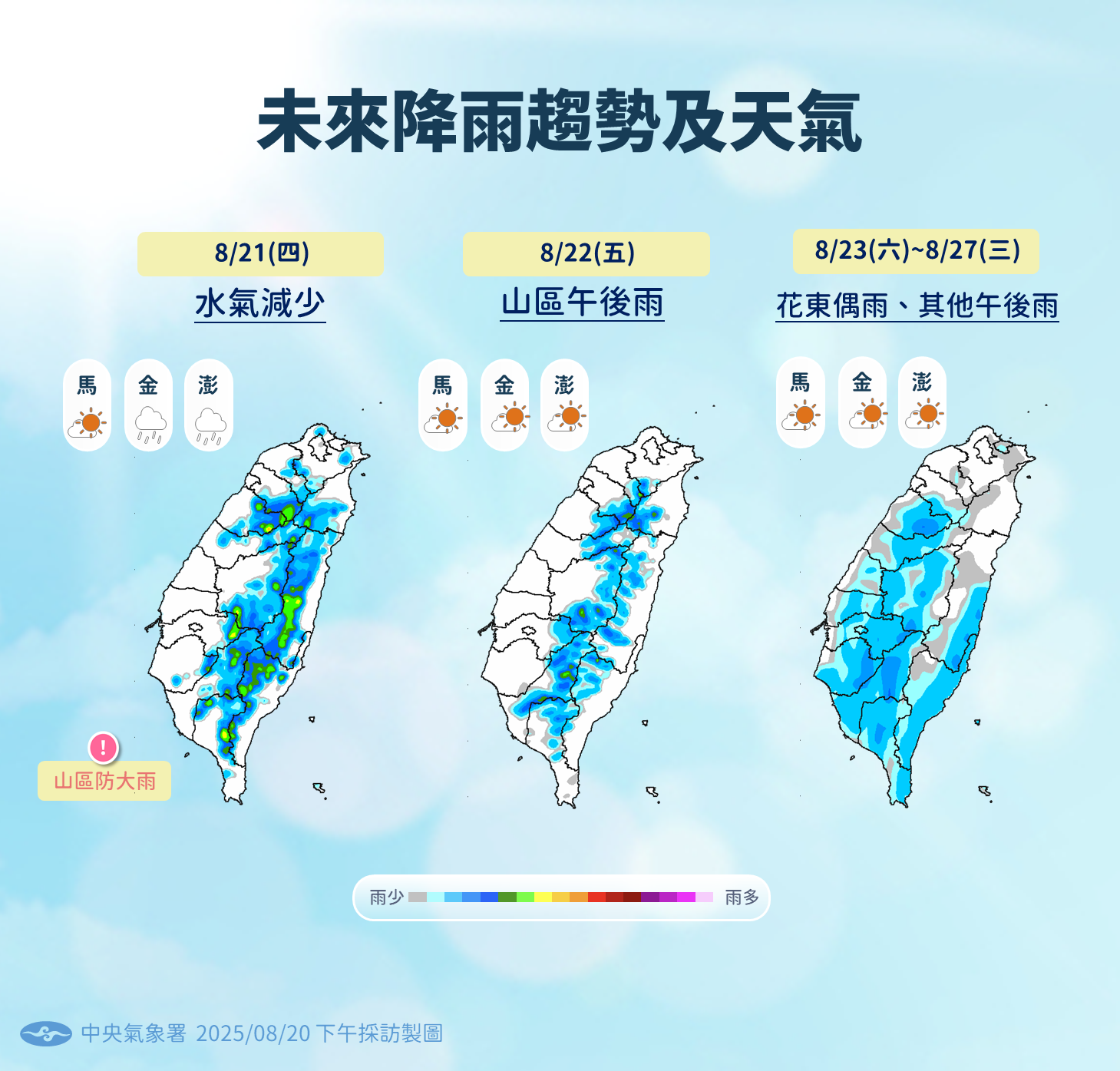 ▲▼未來一周天氣。（圖／氣象署提供）