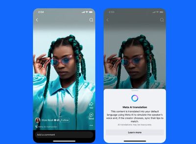 FB、IG短影音再升級　Meta AI翻譯支援配音與口型同步