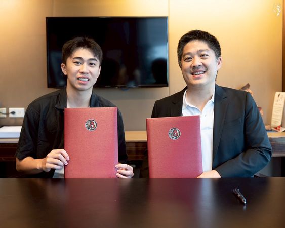 ▲台北戰神宣布簽下兩名新秀謝銘駿、魏芃禾（圖／戰神提供）