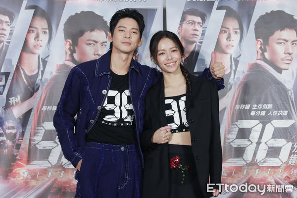 ▲▼《96分鐘》媒體試片聯訪-林柏宏、宋芸樺。（圖／記者周宸亘攝）