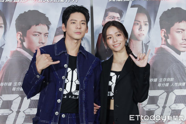 ▲▼《96分鐘》媒體試片聯訪-林柏宏、宋芸樺。（圖／記者周宸亘攝）
