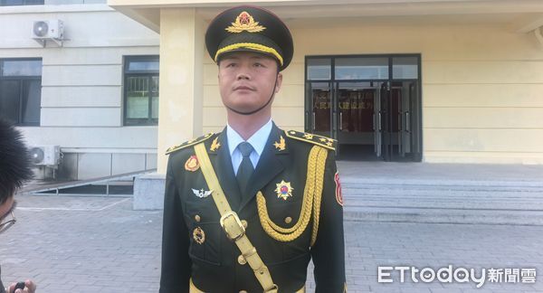 ▲▼中國人民解放軍儀仗司禮大隊石斌上尉。（圖／記者陳冠宇攝）
