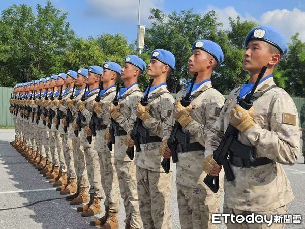 ▲▼  2025「九三大閱兵」、徒步方隊、閱兵村、女民兵、三軍儀隊、維和部隊           。（圖／記者陳冠宇攝）