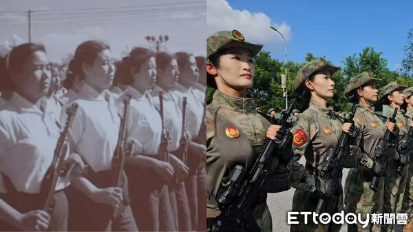 ▲▼  2025「九三大閱兵」、徒步方隊、閱兵村、女民兵、三軍儀隊、維和部隊           。（圖／記者陳冠宇攝）