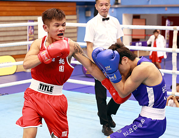▲大會代言人巴黎奧運拳擊銅牌得主吳詩儀的陪練員邱智琳（右）明將挑戰日本奧運銅牌並木月海、BC亞洲輕蠅量級金腰帶的新科亞洲拳王邱正（右）意外落敗。（圖／北市體育局提供）