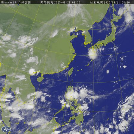 ▲▼衛星雲圖。（圖／氣象署提供）